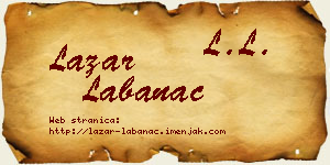 Lazar Labanac vizit kartica